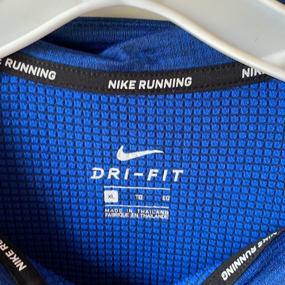 Nike Men Pacer HZ Flash 1/4 Zip Running Long Sleeve  Blue  Size XL Dri Fit - Picture 2 of 7